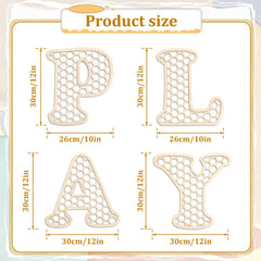 Giantree rattan-hexagon-design wall sign adds boho charm and sturdy detail.