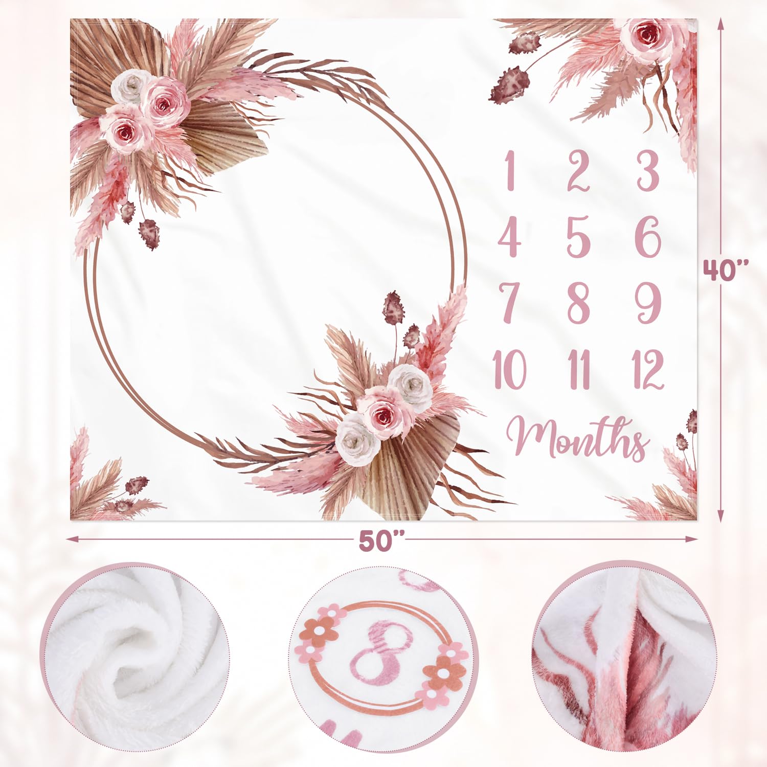 Gicoherero baby on blanket photo setup perfect for monthly growth comparisons