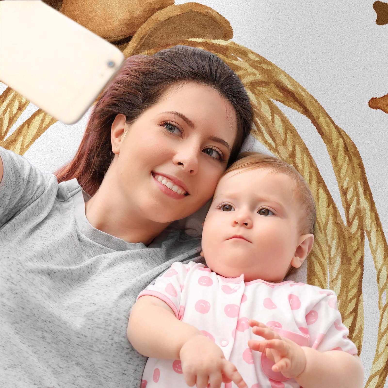 Gicoherero Baby Swaddle Blanket offers cozy, versatile use during outings