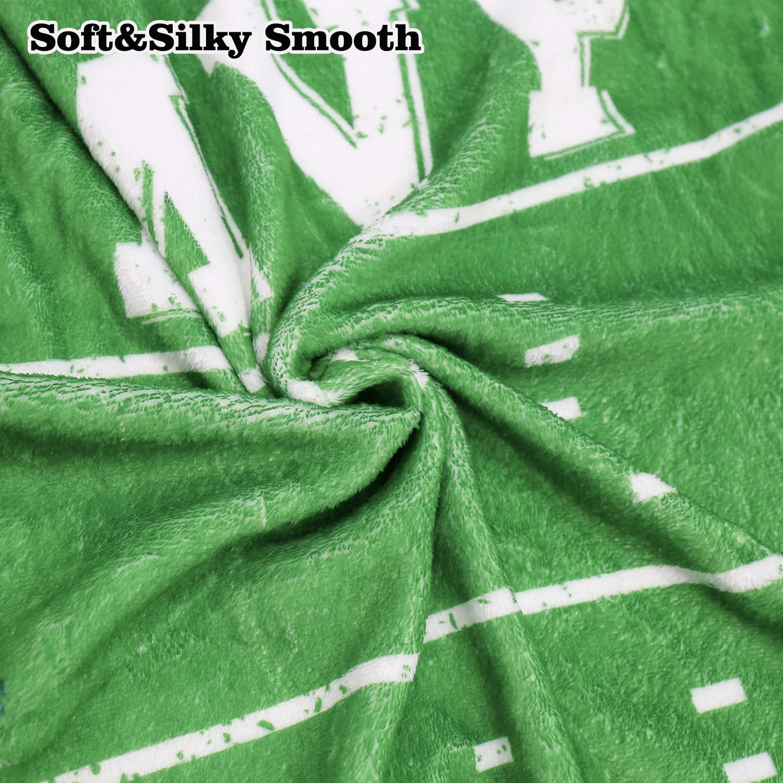 Gicoherero football baby monthly milestone blanket soft plush fleece texture for cozy shoots