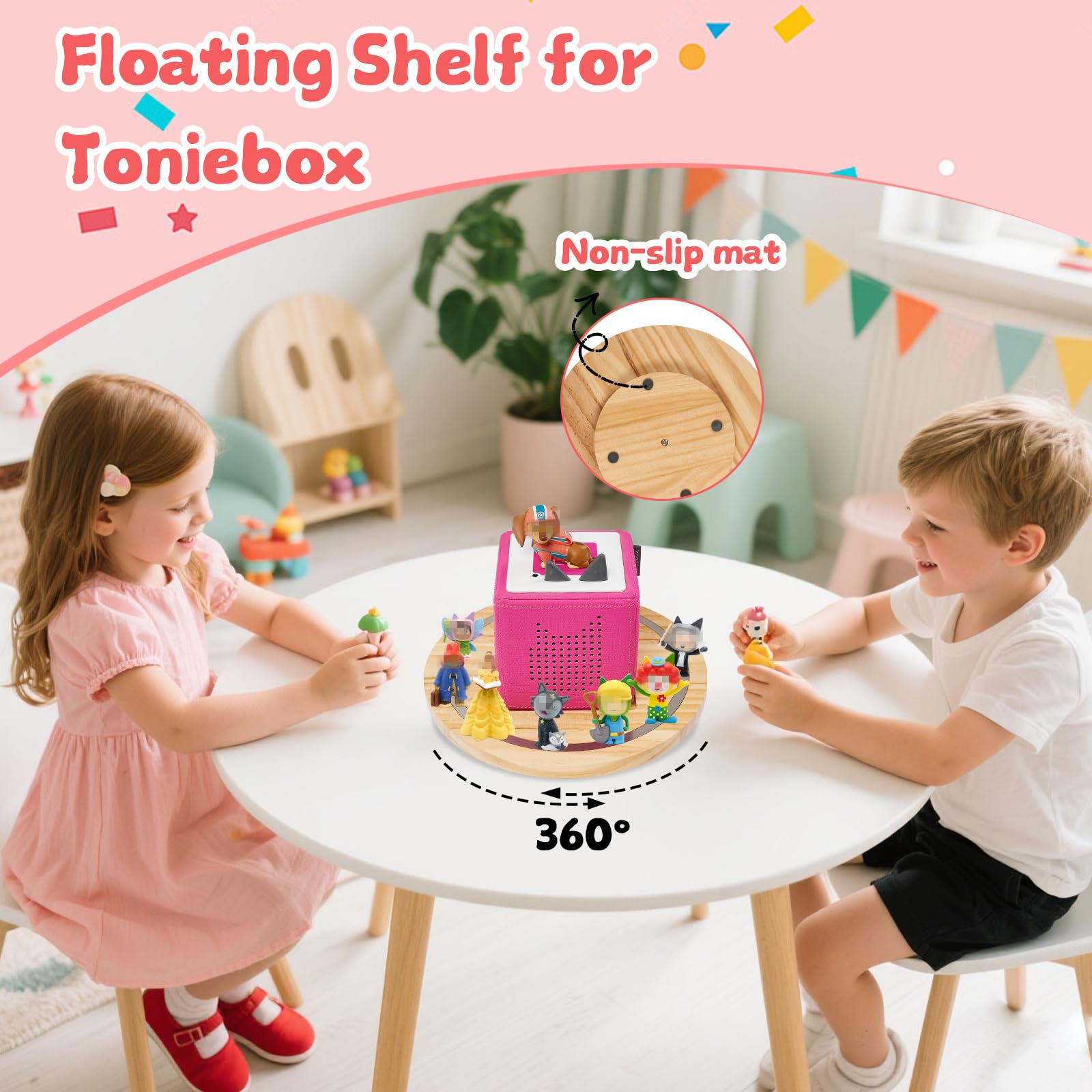 Gieanoo Tonies shelf is compatible with TonieBox 1 and 2 generations.