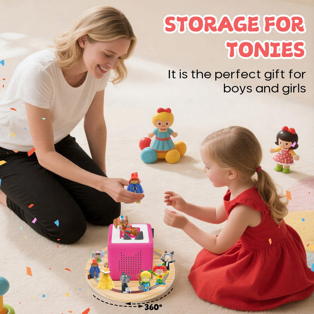Gieanoo space-saving display keeps Tonies organized on any surface.