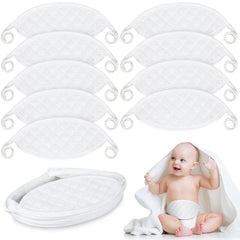 Giegxin 8-pcs baby belly band pack offers versatile abdomen protection for newborns.