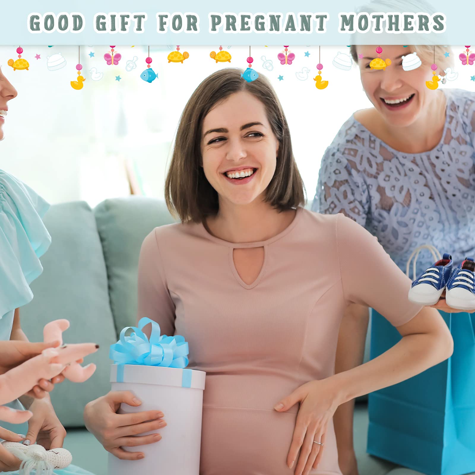 Gift-ready pack of Giegxin belly bands for parents and babies.