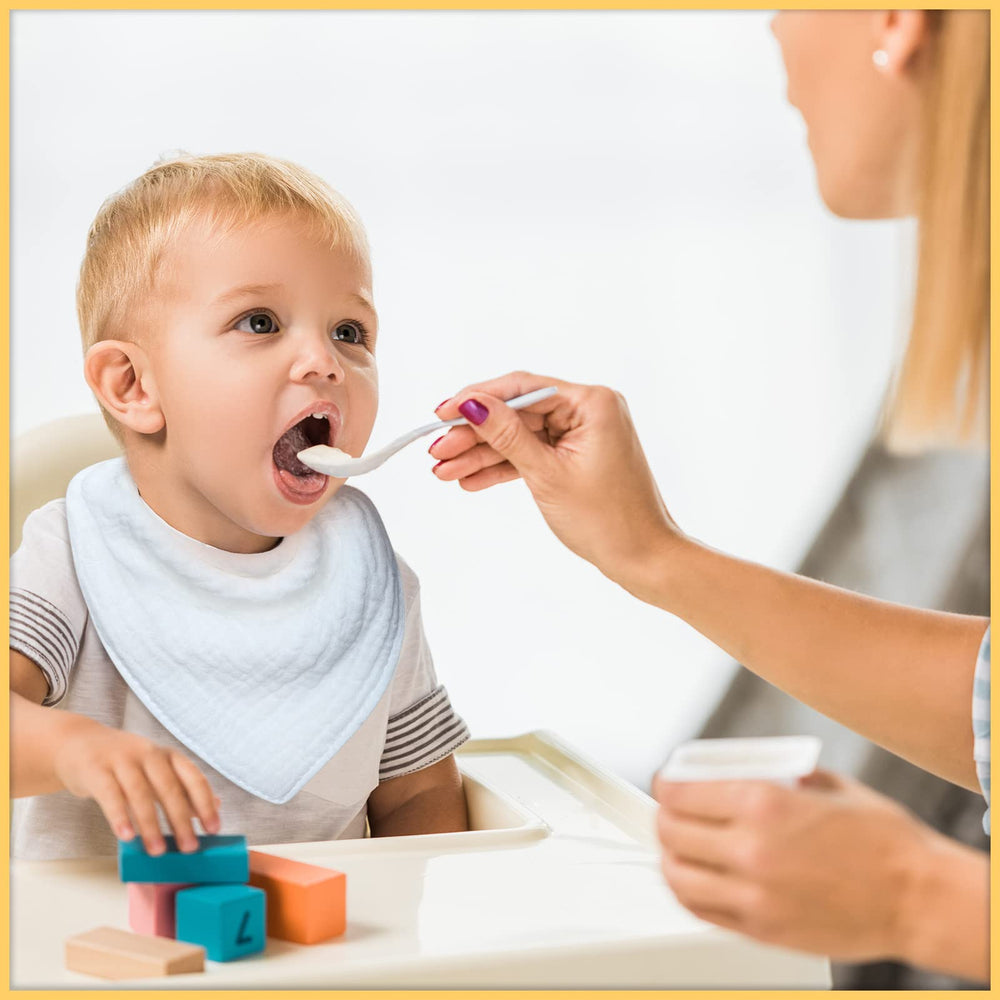 Giegxin soft cotton bib multi-layer absorbent supports gentle skin contact