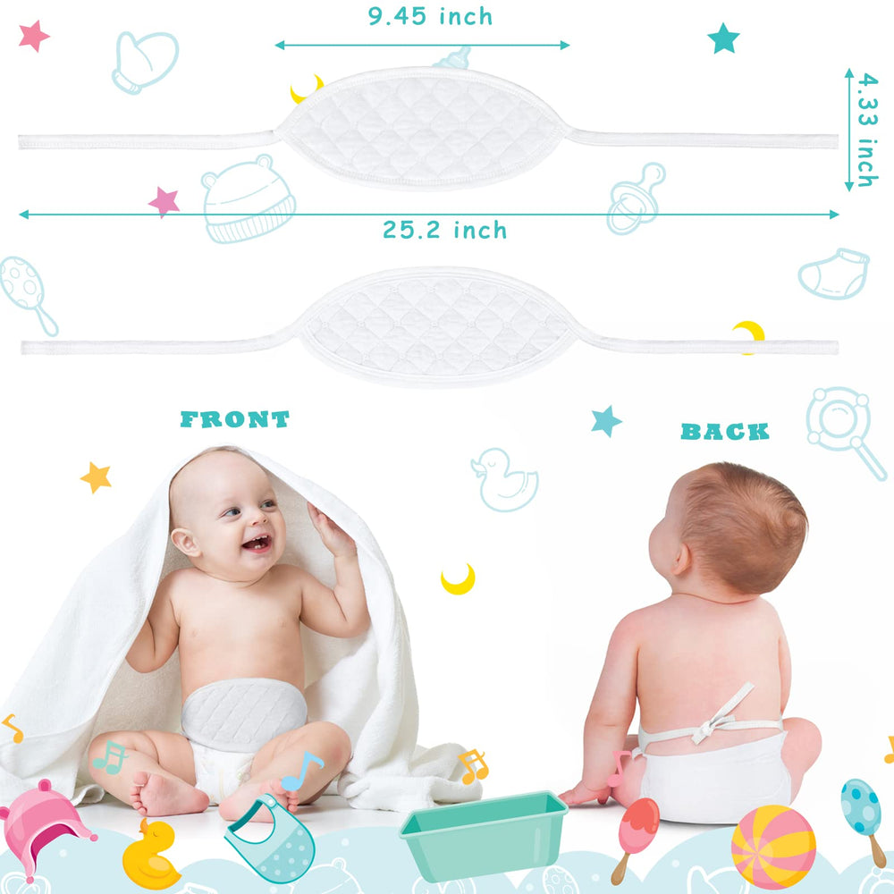 Giegxin umbilical cord wrap on baby tummy provides warmth and comfort.