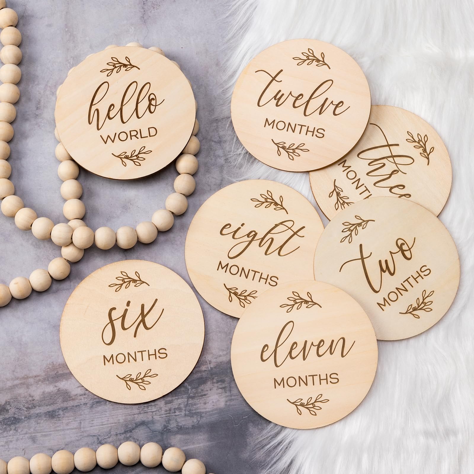 Giftacity baby milestone card featuring welcome home design for timeless newborn photos.