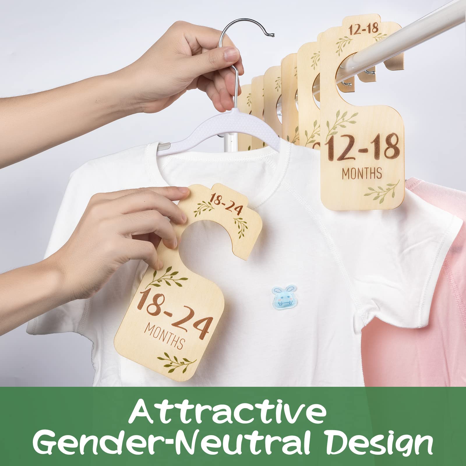 Giftacity 18-24 months divider supports quick selection of outfits.