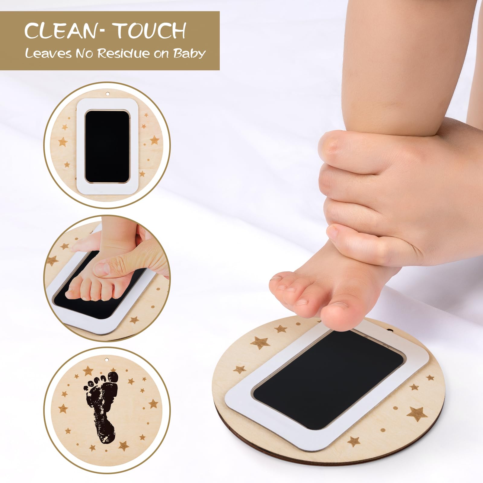 Giftacity premium wood baby welcome sign with smooth edges.