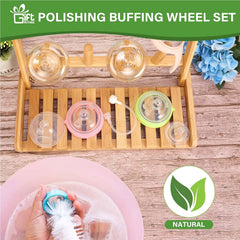 GiftAmaz bamboo baby bottle drying rack folded for compact travel and storage.