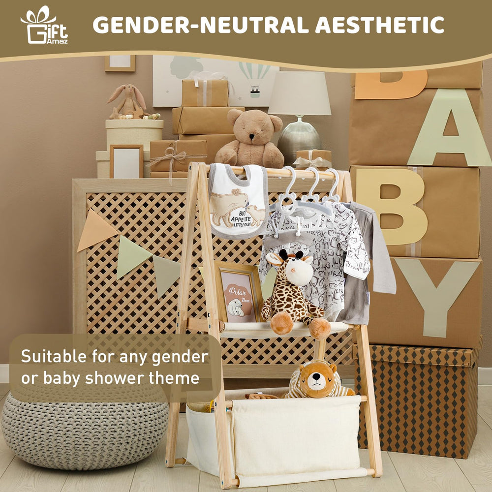 GiftAmaz solid pine wood crate—sturdy, paint-free construction for long-lasting use.