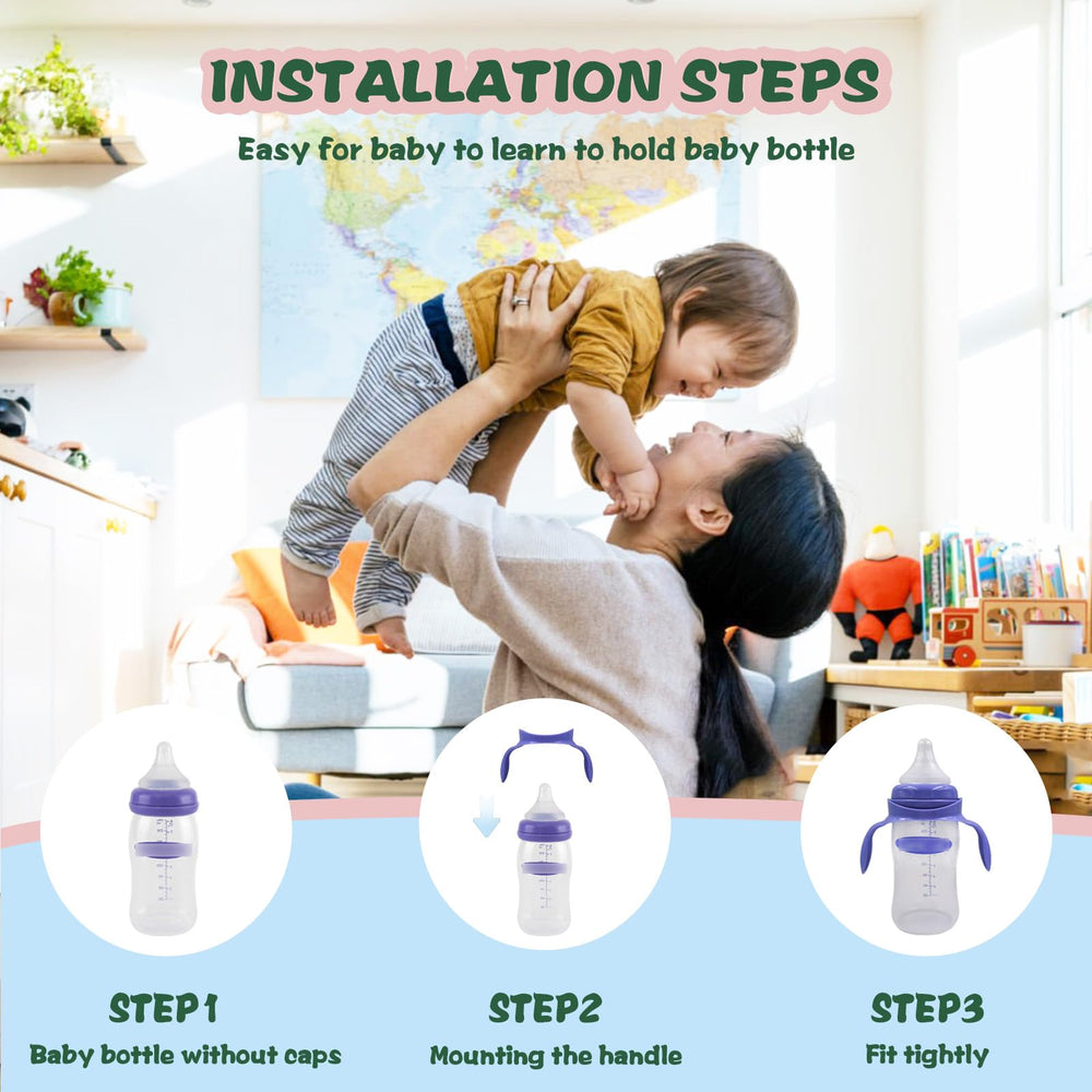 Giftophilia bottle handles enable simple installation on the bottle mouth for secure fit.