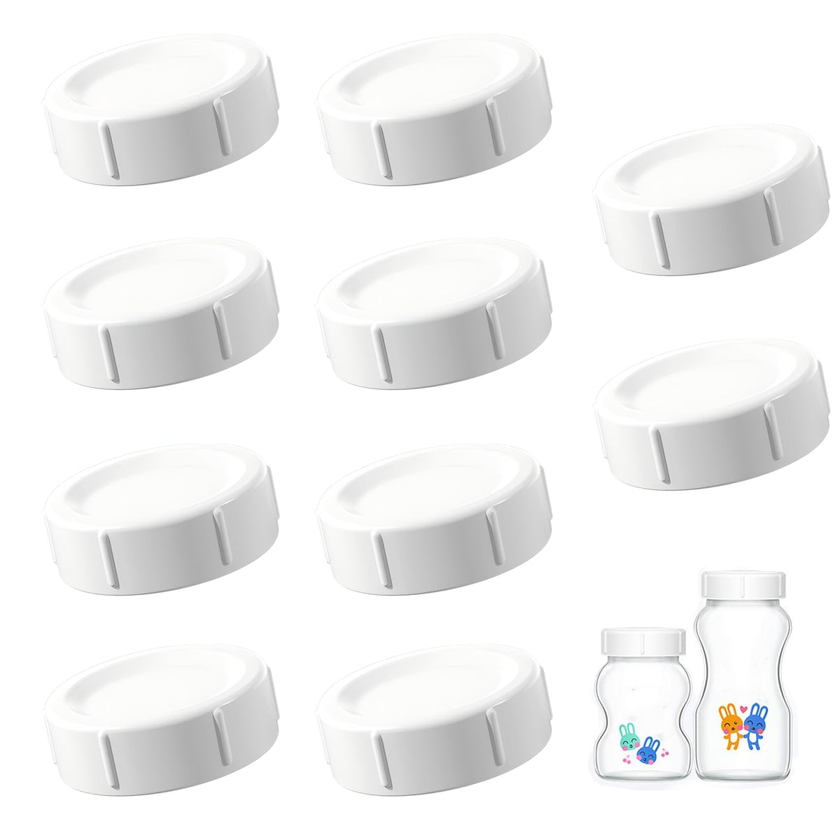 Giftophilia travel lid for Dr Brown wide-neck bottles with secure seal