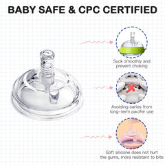 Giftophilia 100 percent silicone nipple offers soft, safe feeding