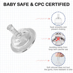 Giftophilia sippy nipples baby-safe silicone for gentle feeding and long-lasting use