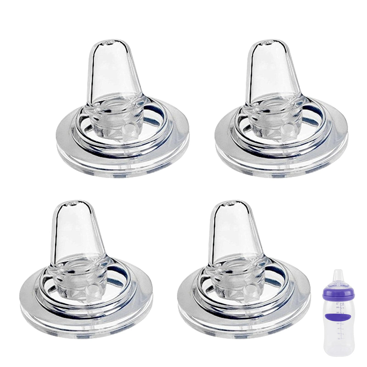 Giftophilia sippy spout nipples compatible with Lansinoh bottles for easy feeding transitions.