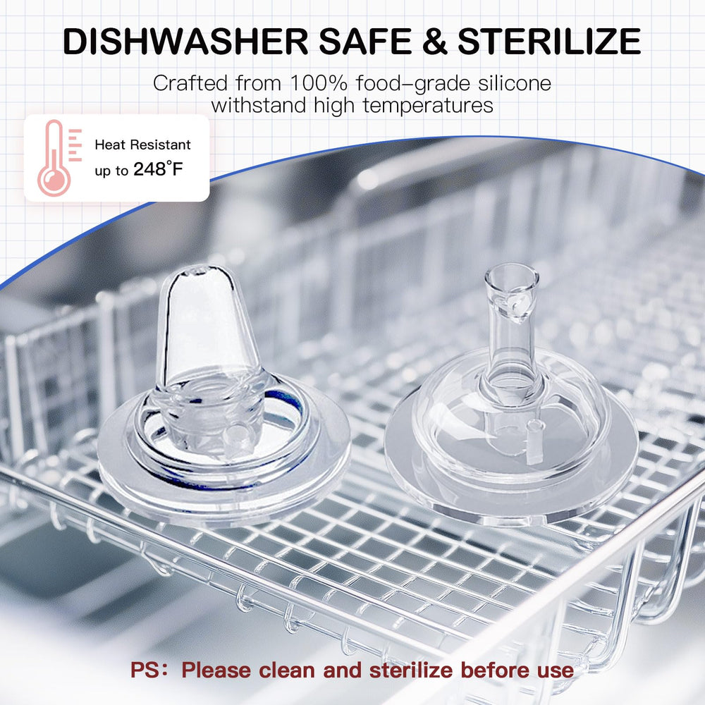 Giftophilia baby-safety-material silicone nipple shown for safe feeding.