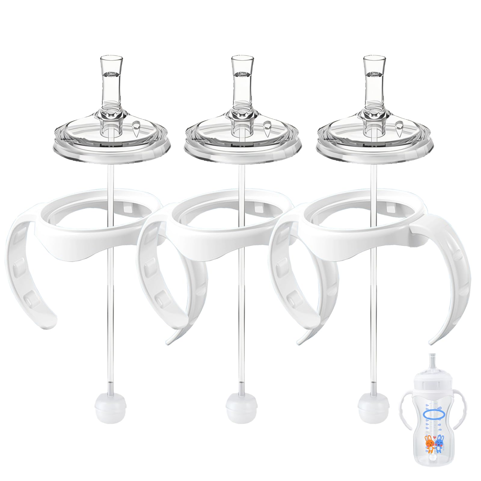 Giftophilia straw-transition kit with Dr Brown wide-mouth bottle for smooth transition