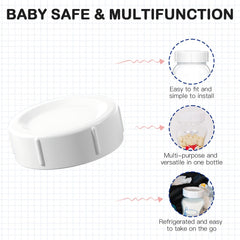 Giftophilia wide-neck bottle cap with silicone seal to prevent leaks