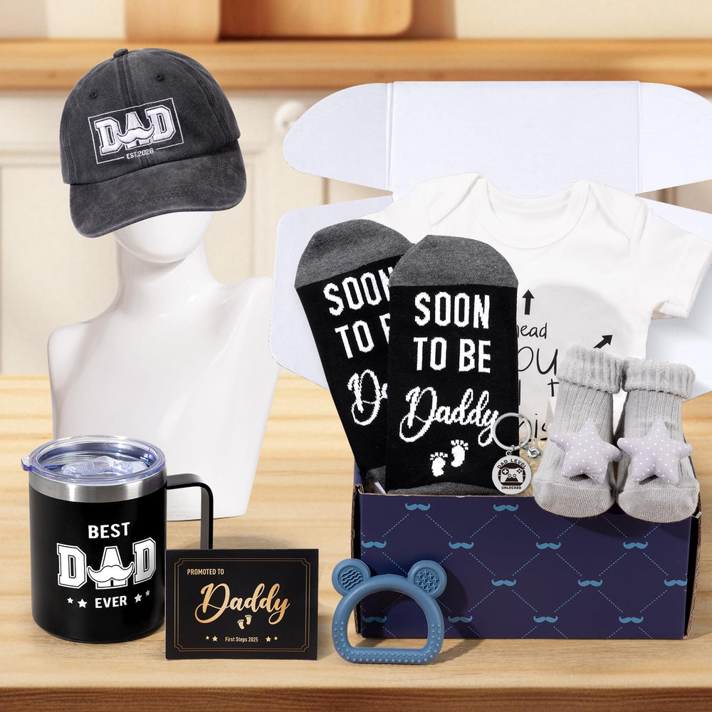 GiftPeak new dad gift box packaging that presents a thoughtful bundle