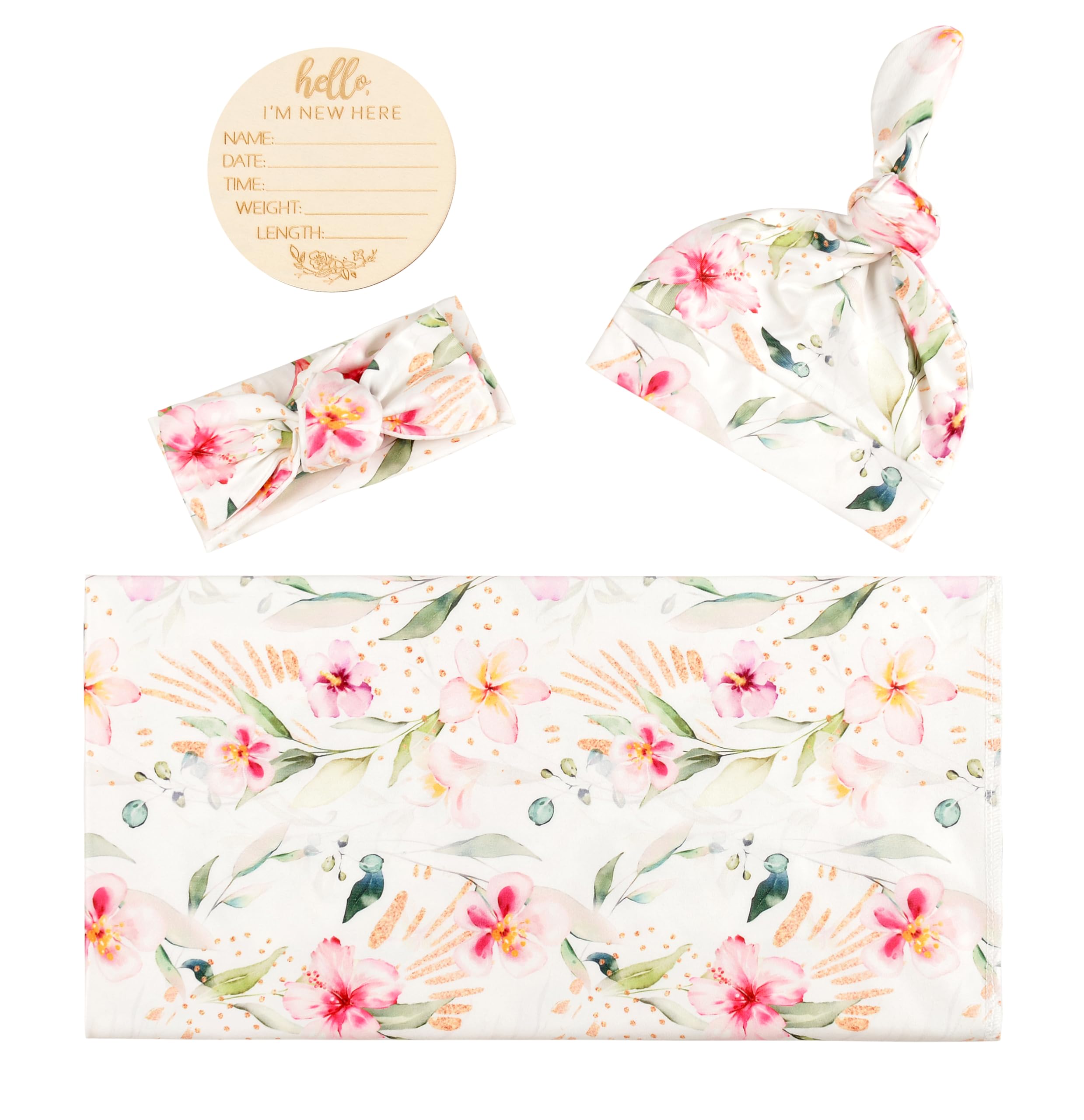 Giggle Angel ink red floral swaddle close-up showing durable serged edge