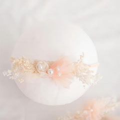 Giggle Angel pearl-embellished-wrap-pink highlights subtle glamour in newborn photo sessions