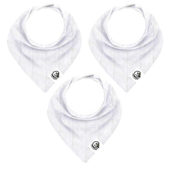 Giggly Goose 3pack baby bibs – front view shows soft cotton and cute design for mealtime.