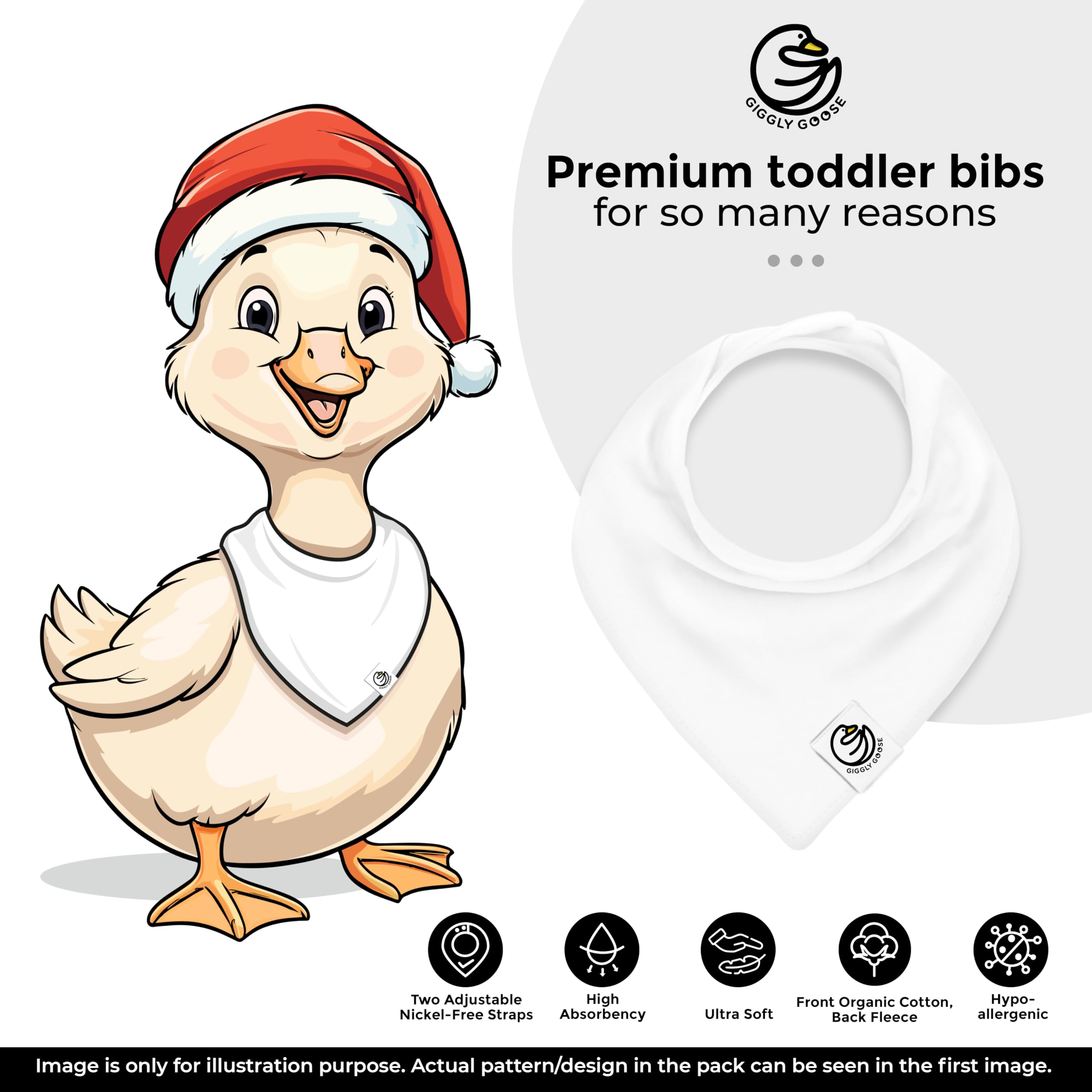 Giggly Goose beige bibs showcase soft cotton texture for everyday wear