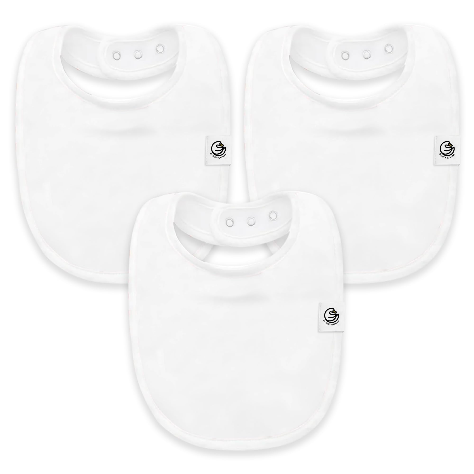 Giggly Goose bibs soft organic cotton close-up for delicate skin comfort during feedings.