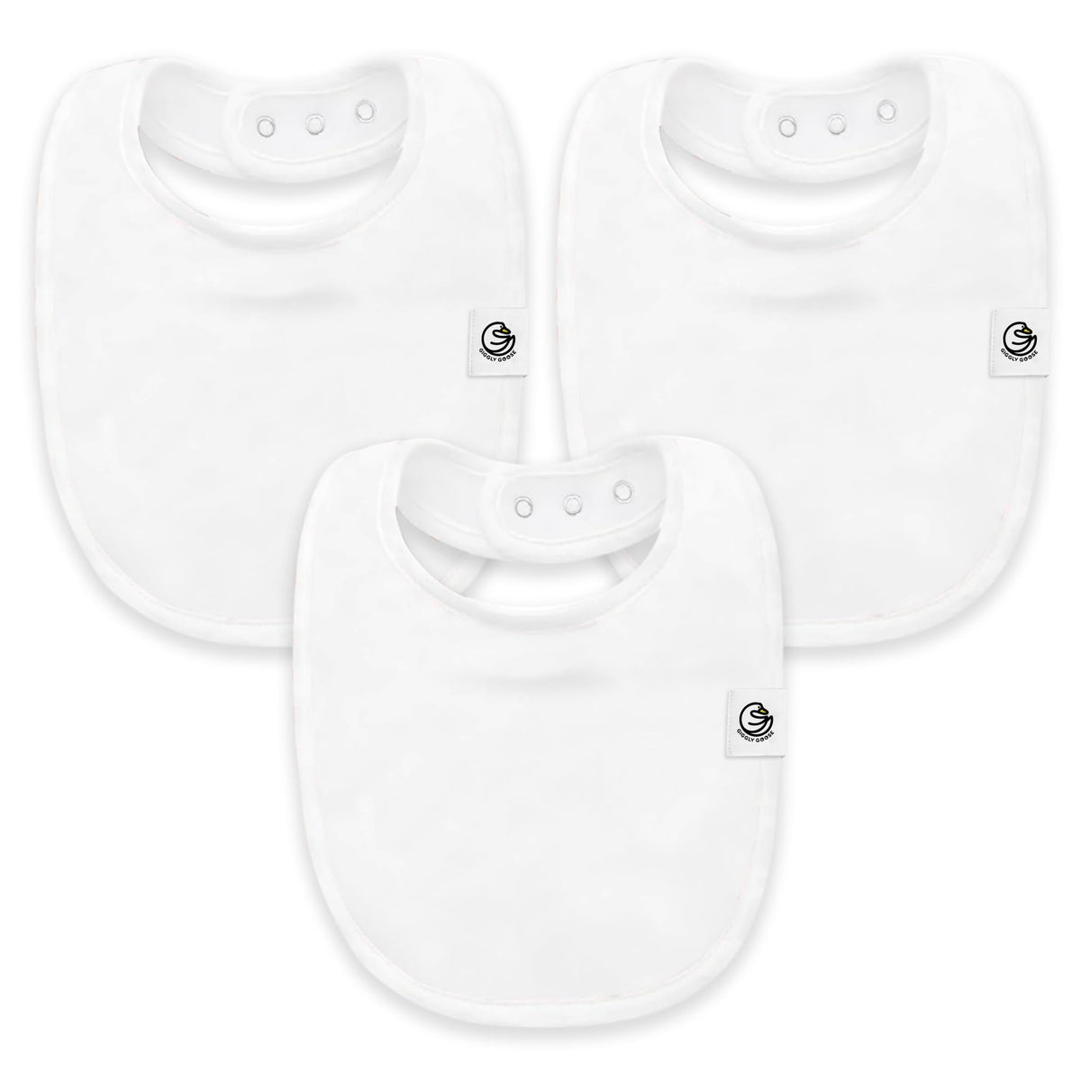 Giggly Goose bibs soft organic cotton close-up for delicate skin comfort during feedings.