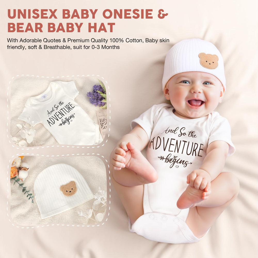 GIGPADE mittens and socks with sayings for cute milestones