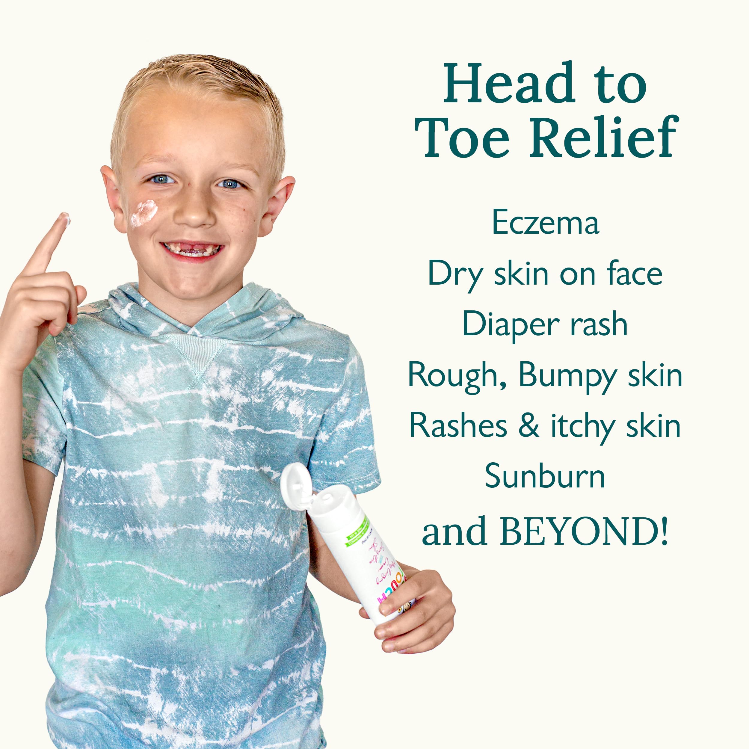 Gilden Tree Baby Cream applied to diaper area to prevent irritation and provide moisture.