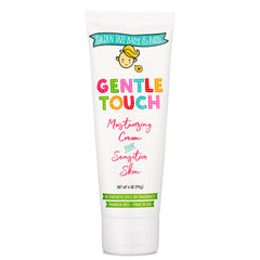 Gilden Tree Baby Cream tube close-up, soothing itchy skin for sensitive toddlers.