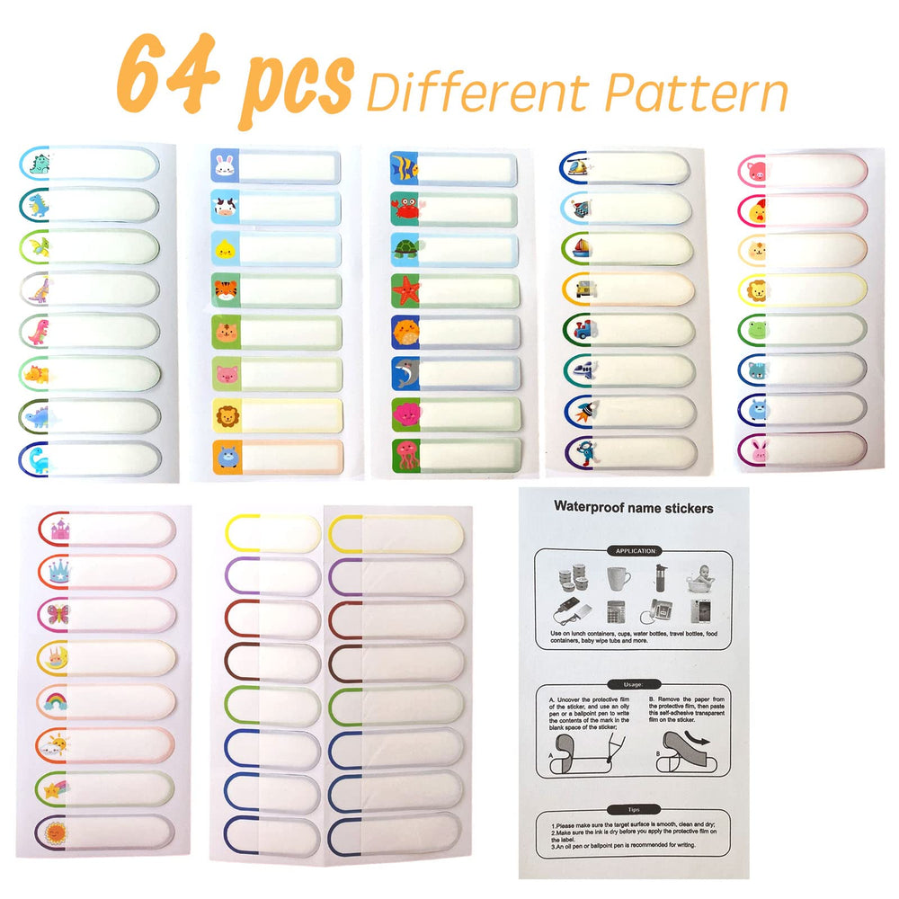 Giliger organized belongings with clear designs for daycare and home.