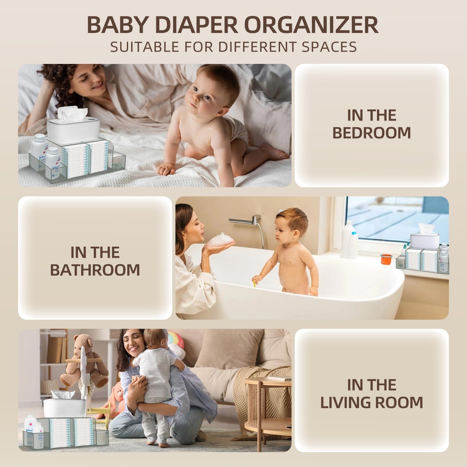GILPWA diaper caddy gift-ready packaging for new parents or caregivers.