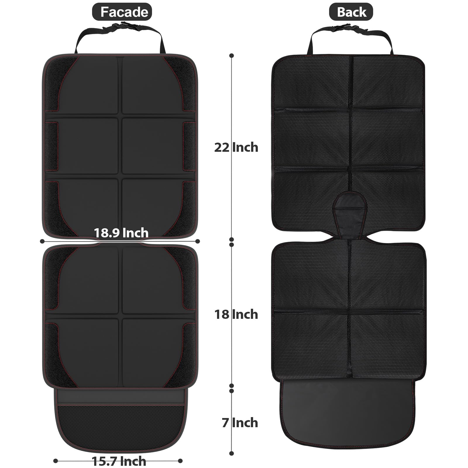 Gimars car seat protector leather-seat protection guards against impressions