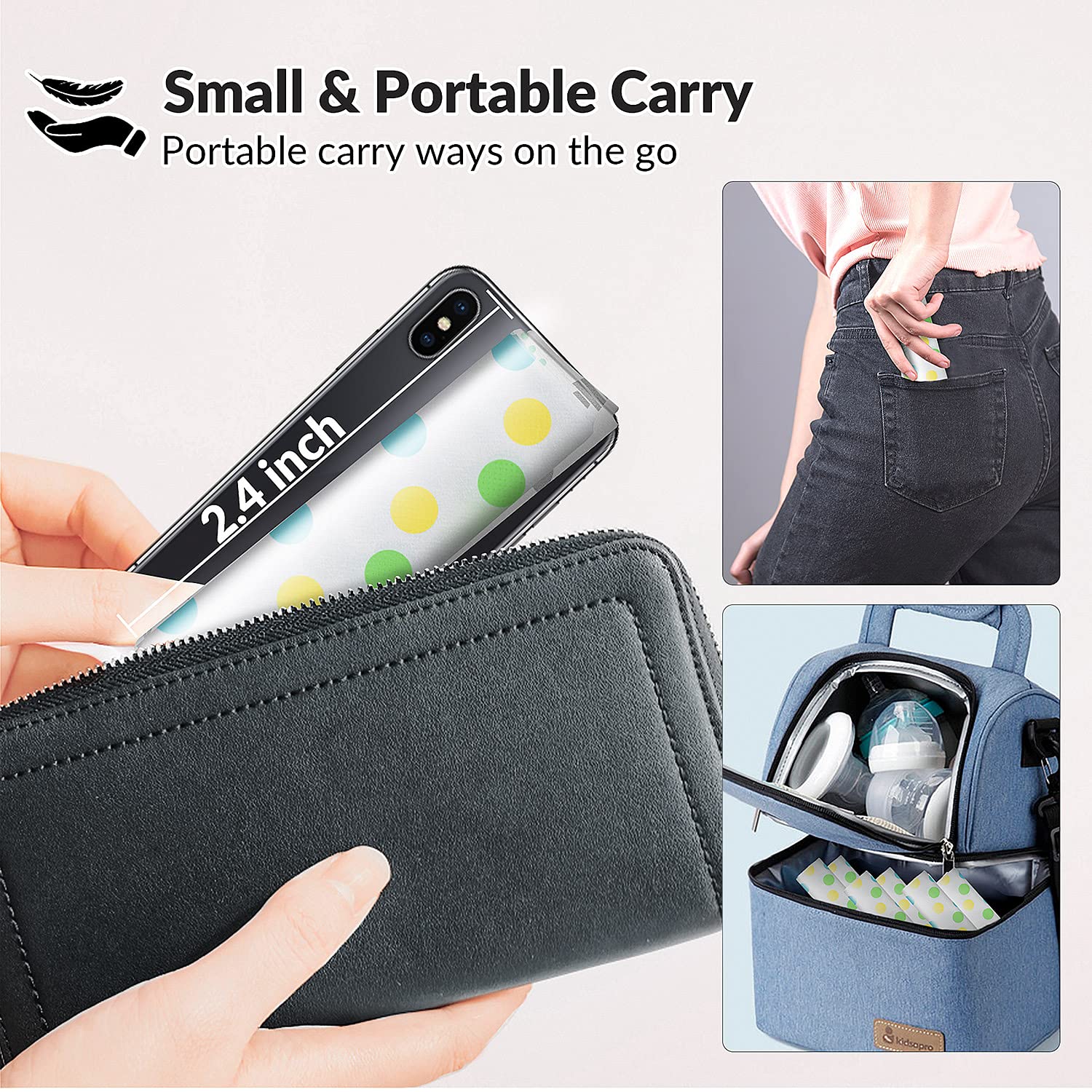 Gimars individually wrapped covers stay clean in purses or bags while traveling