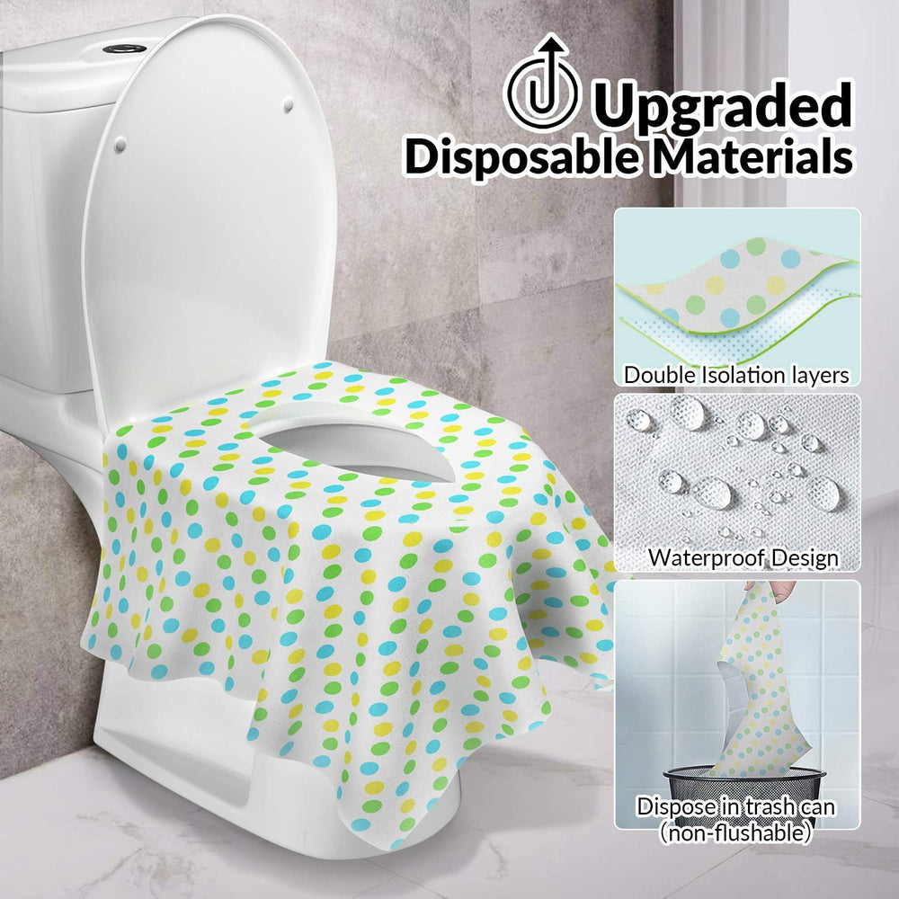 Gimars PET stickers stay in place with no residue on most toilets
