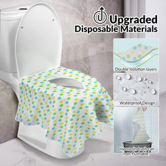 Gimars PET stickers stay in place with no residue on most toilets