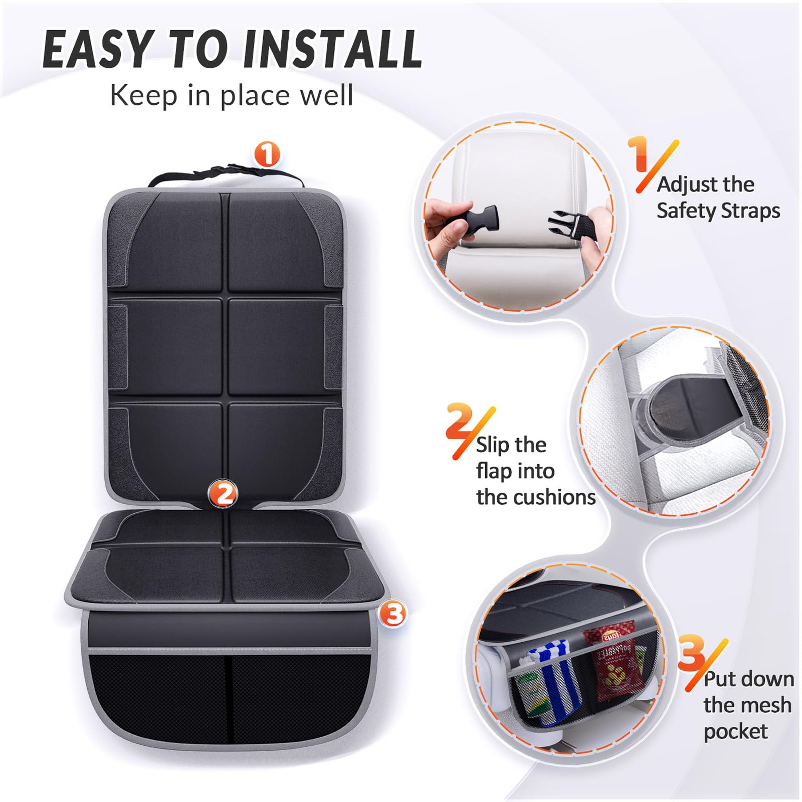 Gimars XL fits SUVs, sedans, trucks for versatile family use.