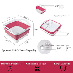 GIMWA collapsible wash basin folded flat for compact RV storage.