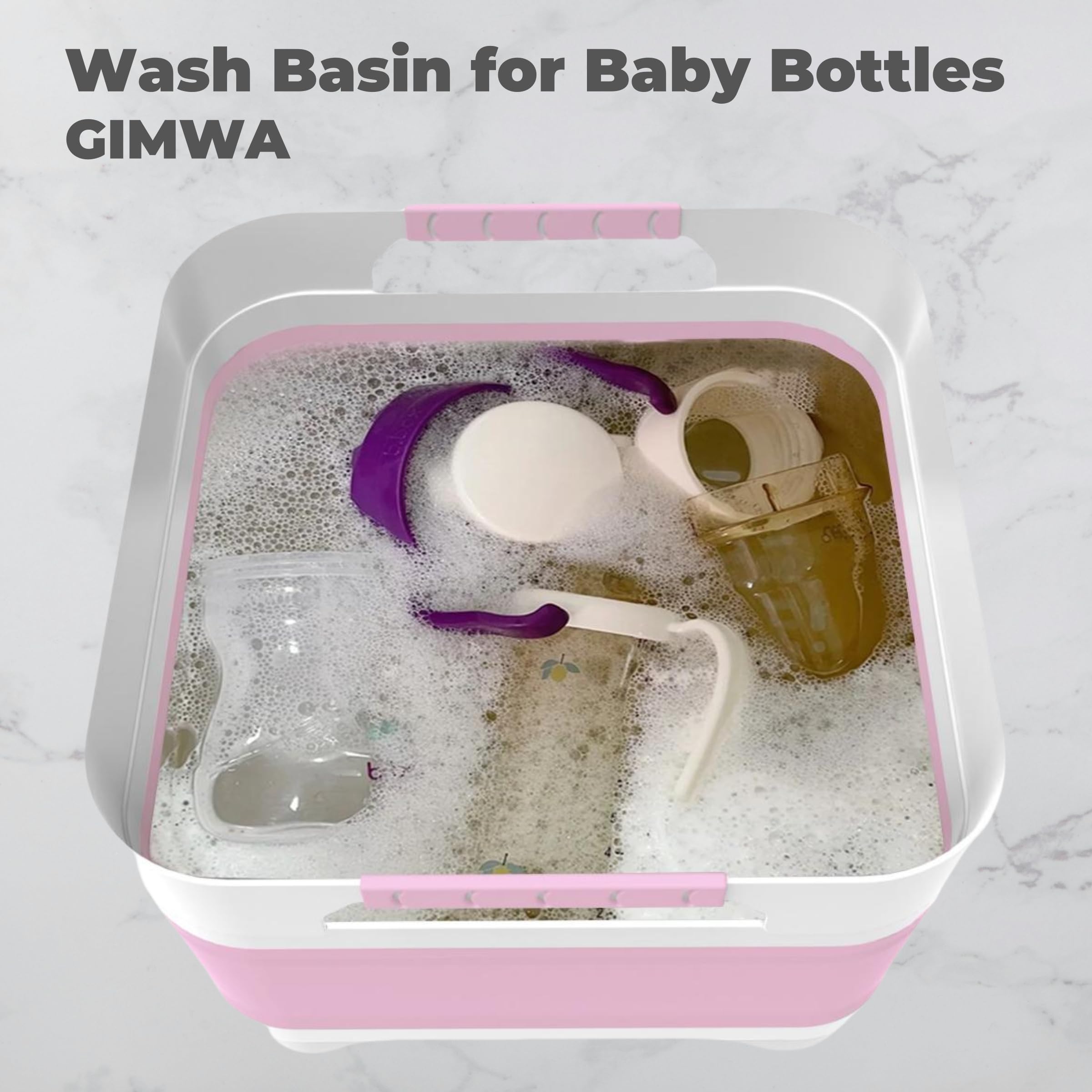 GIMWA wash basin made of PP and TPR for long-term durability.