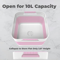 GIMWA wash basin foldable design shown for compact storage and easy transport.