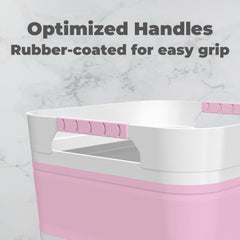 GIMWA wash basin with anti-slip rubber handles for safe, comfortable use.