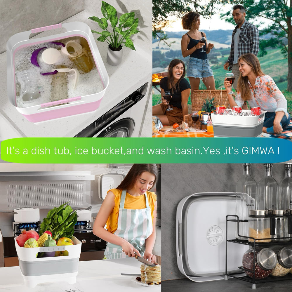 GIMWA Wash Basin rubber-covered handles provide comfortable grip
