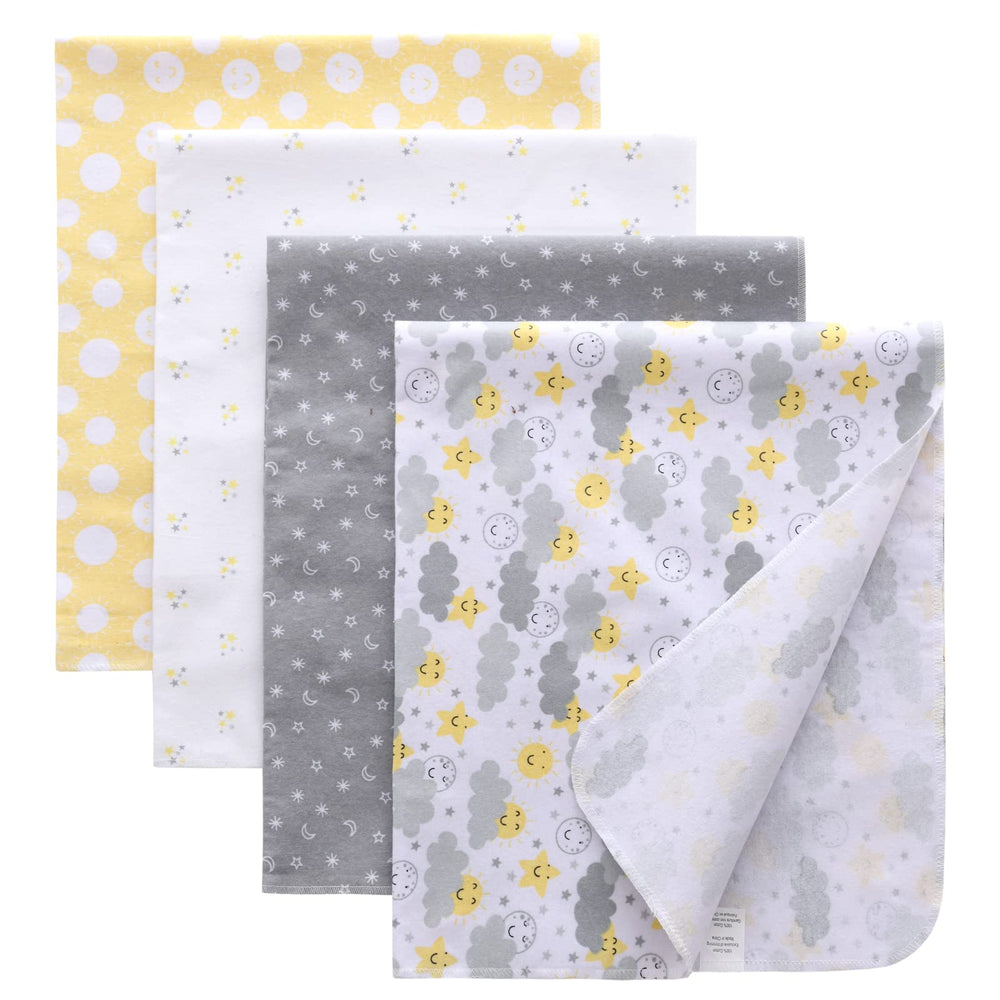 Gina Era flannel blanket close-up reveals soft, breathable cotton for baby comfort.