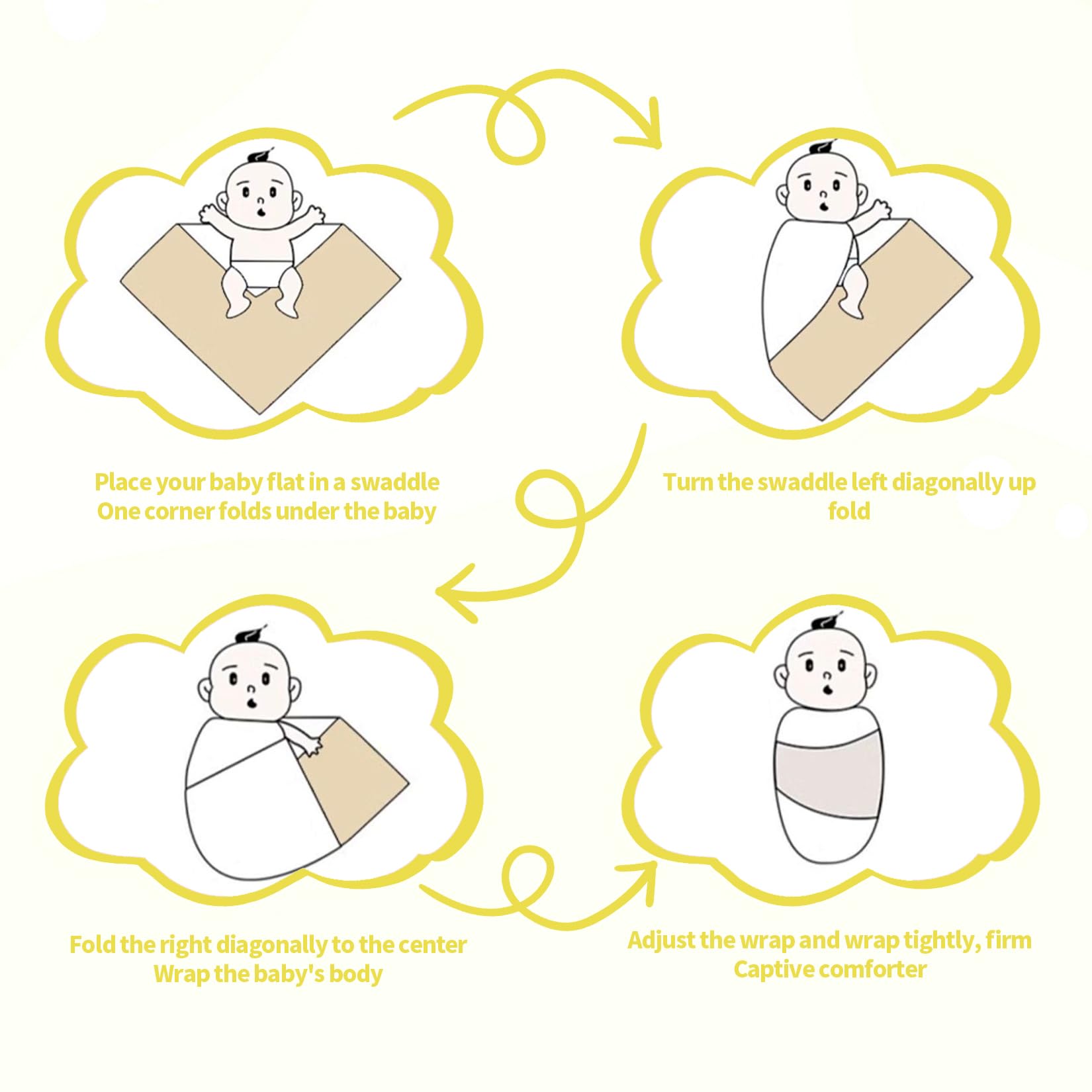 Gina Era knit baby receiving blankets bed-time swaddle for cozy nights