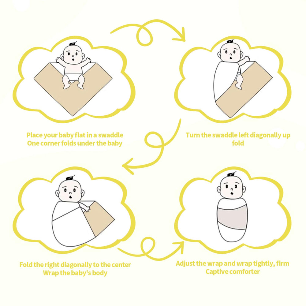 Gina Era knit baby receiving blankets bed-time swaddle for cozy nights