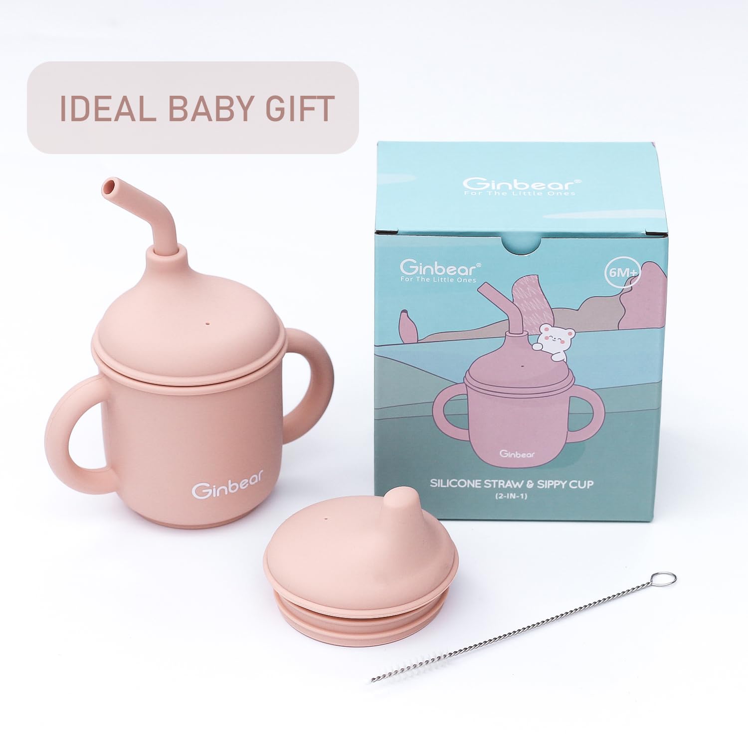 Ginbear baby shower gift option in sturdy packaging.