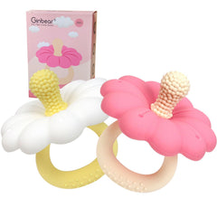 Ginbear silicone baby teether soft-silicone-gums soothing teething comfort